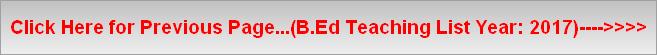Click Here for Previous Page...(B.Ed Teaching List Year: 2017)---->>>>